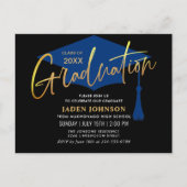 Moderne minimalistische uitnodiging van de GraduPa (Voorkant)