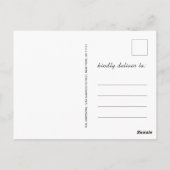 Moderne minimalistische uitnodiging van de GraduPa (Achterkant)