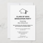 Moderne minimalistische uitnodiging van de GraduPa (Voorkant)