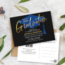 Moderne minimalistische uitnodiging van de GraduPa