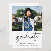 Moderne minimalistische uitnodiging voor afstudere