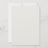 Moderne minimalistische uitnodiging voor bruiloft (Achterkant)