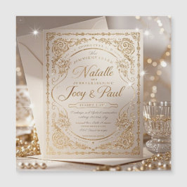 Moderne minimalistische uitnodiging voor bruiloft