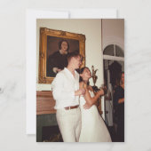 Moderne minimalistische uitnodiging voor bruiloft (Achterkant)