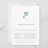 Moderne minimalistische uitnodiging voor een Griek (Voorkant)