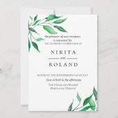 Moderne minimalistische uitnodiging voor een Griek (Voorkant)