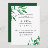 Moderne minimalistische uitnodiging voor een Griek (Voorkant / Achterkant)