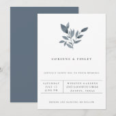 Moderne minimalistische uitnodiging voor een Griek (Voorkant / Achterkant)