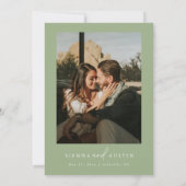 Moderne minimalistische uitnodiging voor eenvoudig (Achterkant)