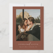 Moderne minimalistische uitnodiging voor eenvoudig (Achterkant)