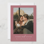 Moderne minimalistische uitnodiging voor eenvoudig (Achterkant)