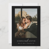 Moderne minimalistische uitnodiging voor eenvoudig (Achterkant)