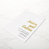 Moderne minimalistische uitnodiging voor gouden te (Gedraaid)