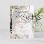 Moderne minimalistische uitnodiging voor het fotob (Staand voorkant)