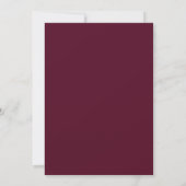 Moderne minimalistische uitnodiging voor het huwel (Achterkant)