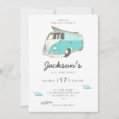 Moderne minimalistische uitnodiging voor verjaarda (Voorkant)