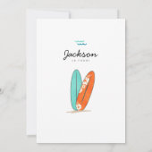 Moderne minimalistische uitnodiging voor verjaarda (Achterkant)