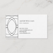 Moderne minimalistische Urban Script Professional Visitekaartje (Achterkant)