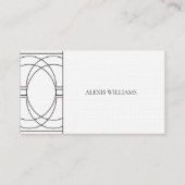 Moderne minimalistische Urban Script Professional Visitekaartje (Voorkant)