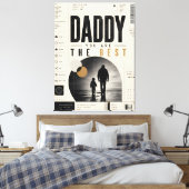 Moderne Minimalistische Vader Canvas Wand Kunst Afdruk (Insitu (Slaapkamer))