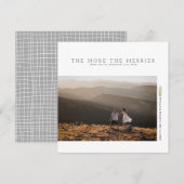 Moderne minimalistische vakantie | Aankondiging va (Voorkant / Achterkant)