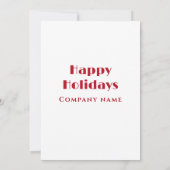 Moderne minimalistische vakantie cocktail party co kaart (Achterkant)