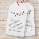 Moderne minimalistische vakantie voor kleine bedri cadeaulabel