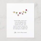 Moderne minimalistische vakantie voor kleine bedri flyer (Voorkant)