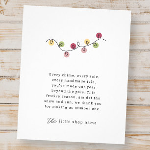 Moderne minimalistische vakantie voor kleine bedri flyer