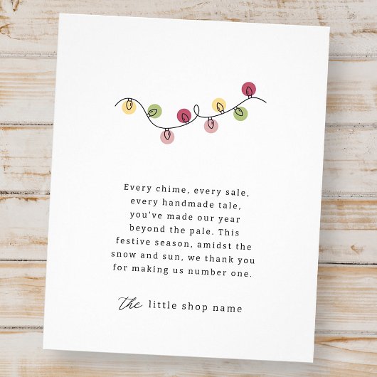 Moderne minimalistische vakantie voor kleine bedri flyer