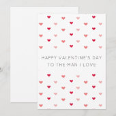 Moderne Minimalistische Valentijnskaart (Voorkant / Achterkant)