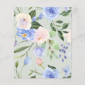 Moderne minimalistische verbaas met bridale douche flyer (Achterkant)