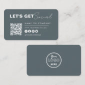 Moderne minimalistische verbinding met de Amerikaa Visitekaartje (Voorkant / Achterkant)