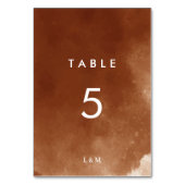 Moderne minimalistische verbrande Sinaasappels ter Kaart (Achterkant)