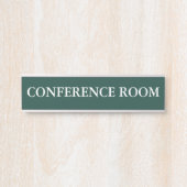 Moderne minimalistische vergaderzaal deurbordje (Voorkant)