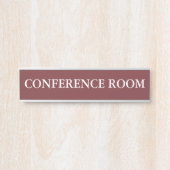 Moderne minimalistische vergaderzaal deurbordje (Voorkant)