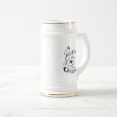 Moderne Minimalistische Verjaardag Kleinzoon Bierpul (Voorkant rechts)
