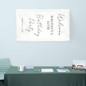 Moderne Minimalistische Verjaardagsfeestje Spandoek (Beurs)