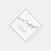 Moderne minimalistische verlovingspartij servet (Hoek)