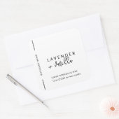 Moderne minimalistische verpakking Kandle Cosmetic Vierkante Sticker (Envelop)