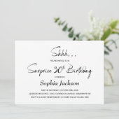 Moderne Minimalistische Verrassing 30ste Verjaarda Kaart (Staand voorkant)