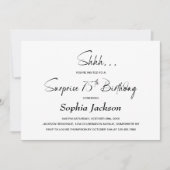 Moderne Minimalistische Verrassing 75e Verjaardags Kaart (Voorkant)