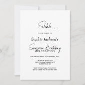 Moderne Minimalistische Verrassings Verjaardagsfee Kaart (Voorkant)