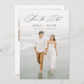 Moderne minimalistische verticale foto's slaan de  kaart (Voorkant / Achterkant)