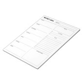 Moderne Minimalistische Verticale Weekplanner & Do Notitieblok (Schuin)