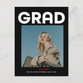 Moderne minimalistische vette zwarte typografie ge informatiekaartje