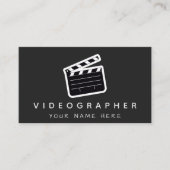 Moderne minimalistische videoproductie visitekaartje (Voorkant)