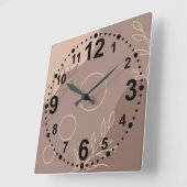 Moderne minimalistische vierkante wandklok (Hoek)