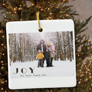 Moderne Minimalistische Vintage Joy religieuze Fot Keramisch Ornament