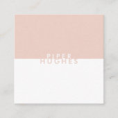 Moderne minimalistische Visitekaartjes | Blush (Voorkant)